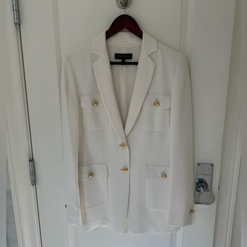 Stunning White Escada Blazer